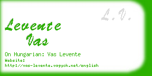 levente vas business card